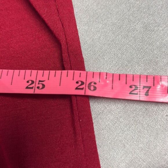 Shein Curve 4XL Red Lune Twist Front V Neck Tshirt Dress Office Corporate Work - Picture 11 of 12
